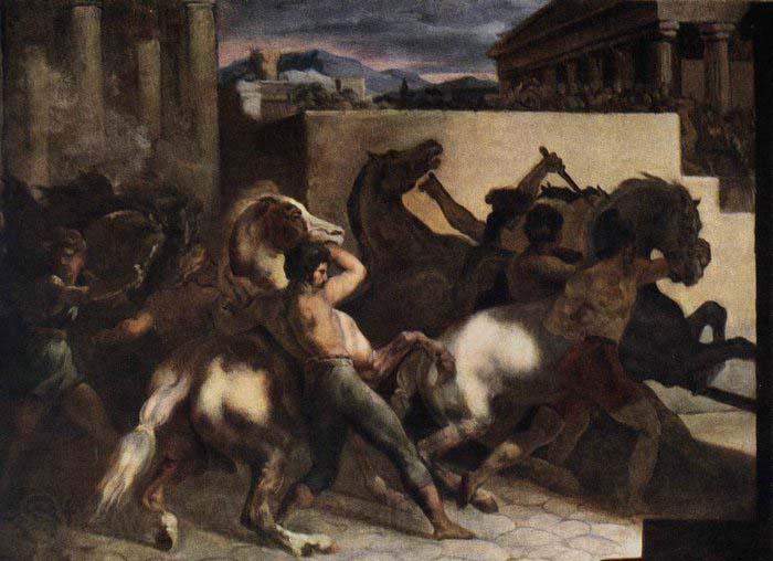 Theodore Gericault Riderless Horse Races Spain oil painting art